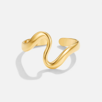 Anello Onda Dorata